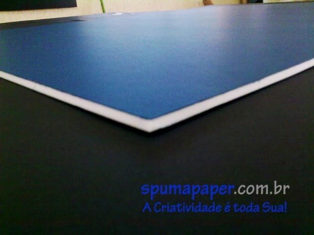 Placa Azul Escuro/ Branco/ Azul Escuro - 4AZEBA1V - 94cm x 64cm x 4mm (Varejo)